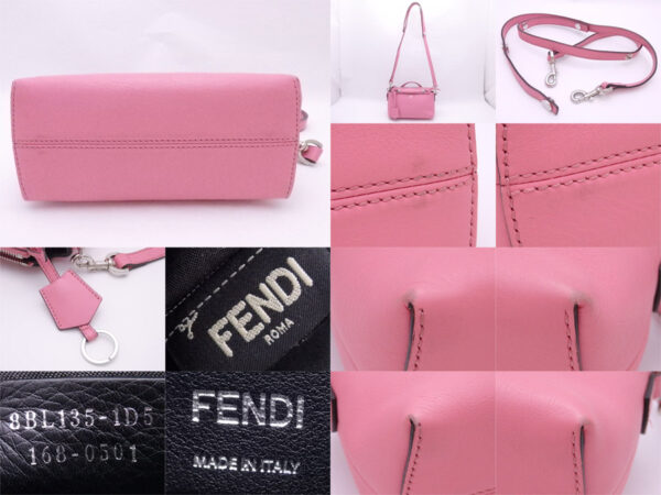 e51760 4 Fendi By the Way 2Way Bag Leather Pink