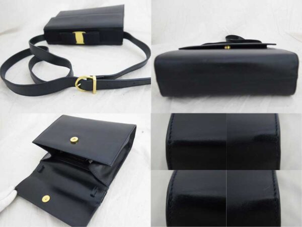 e51797a 4 Salvatore Ferragamo Leather Tote Bag Black