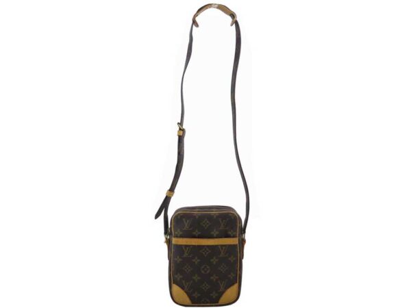 e51799a 1 Louis Vuitton Danube Monogram Canvas Shoulder Bag Brown