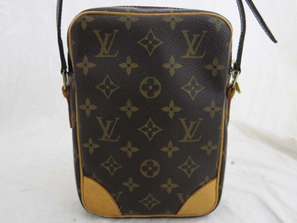 e51799a 2 Louis Vuitton Danube Monogram Canvas Shoulder Bag Brown