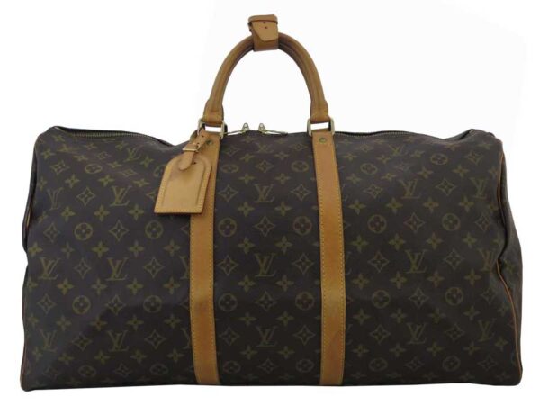 e51803a Louis Vuitton Keepall 55 Monogram Canvas Travel Bag Brown