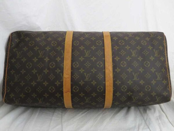 e51803a 2 Louis Vuitton Keepall 55 Monogram Canvas Travel Bag Brown