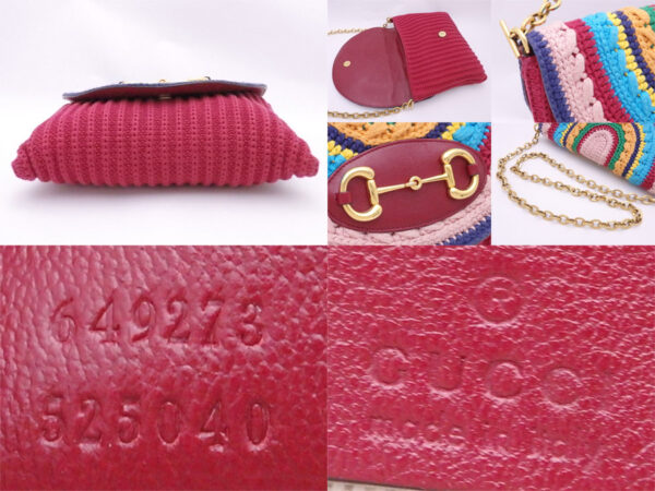 e51844a 4 Gucci Horsebit Crossbody Bag Wool Red