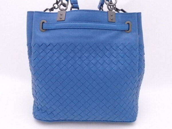 e51848a 2 Bottega Veneta Intrecciato Leather 2Way Bag Blue