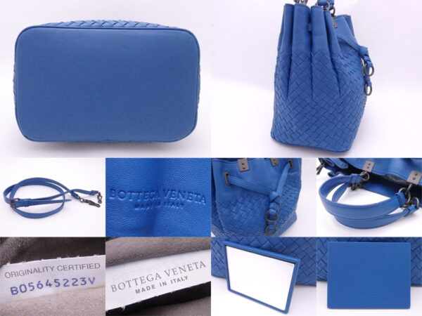 e51848a 4 Bottega Veneta Intrecciato Leather 2Way Bag Blue