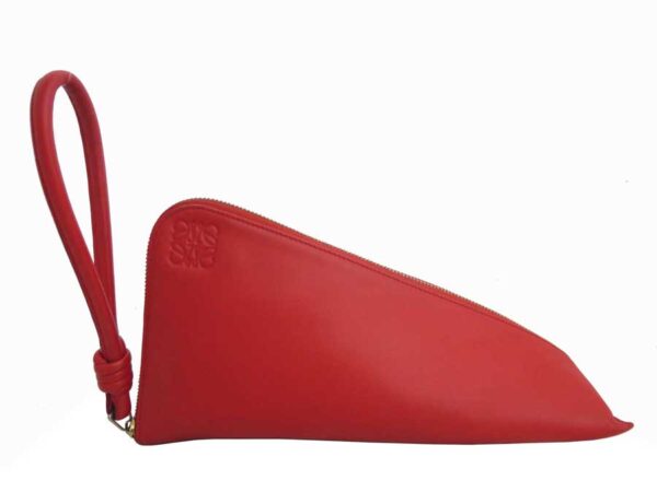 e51900a 1 Loewe Pouch Anagram Red Leather