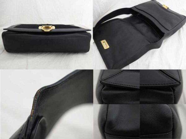 e51902a 4 Salvatore Ferragamo Gancini Haraco Leather Bag Black