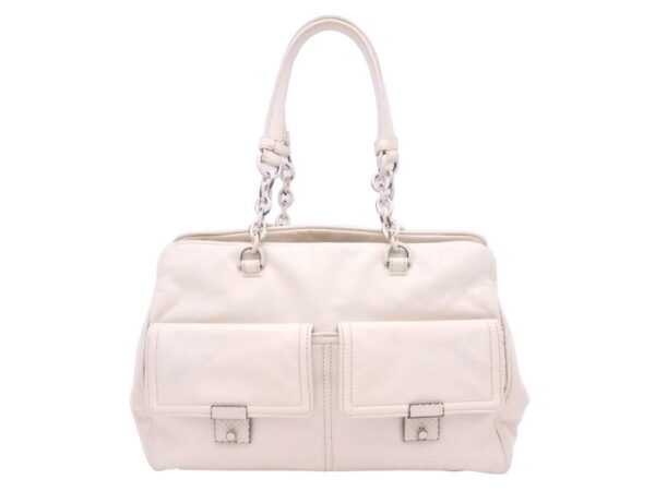 e51946a Bottega Veneta Leather Handbag Off White