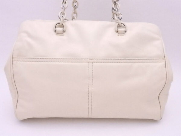 e51946a 2 Bottega Veneta Leather Handbag Off White