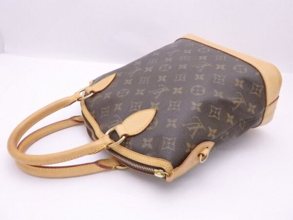 e51950a 1 Louis Vuitton Lockit Monogram Canvas Handbag Brown