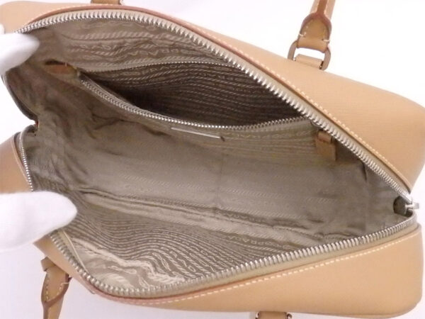 e51958f 3 Prada Handbag Leather Beige