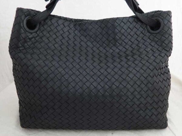 e51993a 1 Bottega Veneta Intrecciato Leather Handbag Black