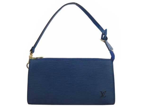 e51998f Louis Vuitton Pochette Accessoire Epi Leather Pouch Blue