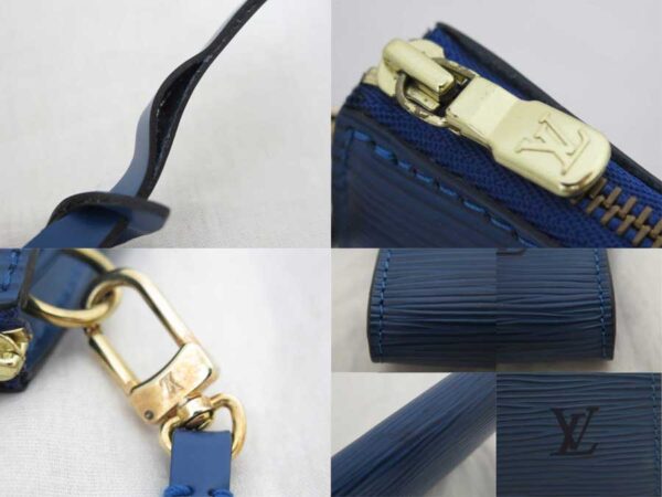 e51998f 4 Louis Vuitton Pochette Accessoire Epi Leather Pouch Blue