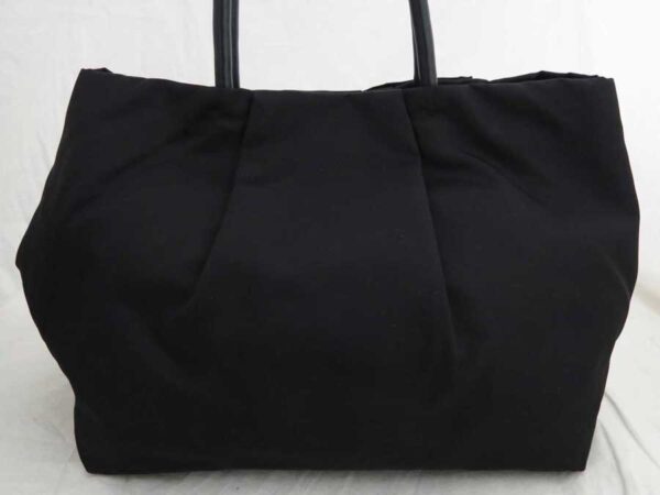 e52005f 1 Prada Tote Bag Nylon Leather Black