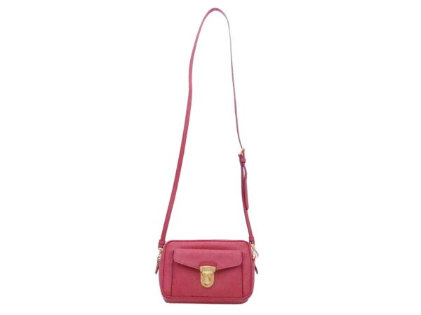 e52042a 1 Prada Crossbody Shoulder Bag Leather Red