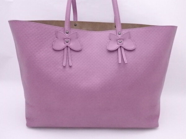 e52054 1 Bottega Veneta Butterfly Leather Shoulder Bag Purple