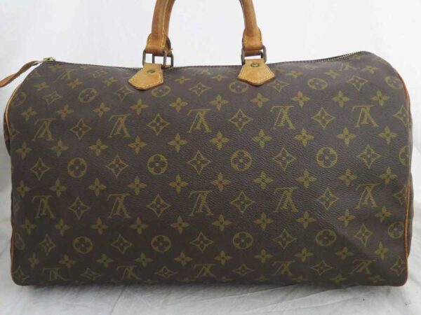 e52092a 1 Louis Vuitton Speedy 40 Monogram Canvas Bag Brown