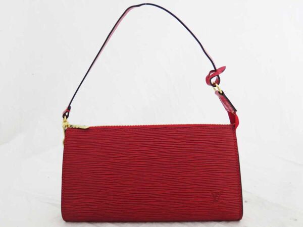 e52093f Louis Vuitton Pochette Accessory Epi Leather Shoulder Bag Red