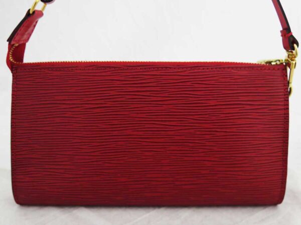 e52093f 1 Louis Vuitton Pochette Accessory Epi Leather Shoulder Bag Red