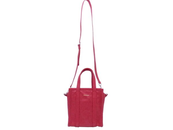 e52147 1 Balenciaga Bazaar Shopper XS Leather 2Way Bag Red