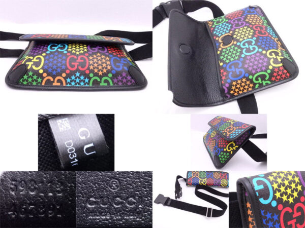 e52155f 4 Gucci Body Bag GG Psychedelic Black Multicolor