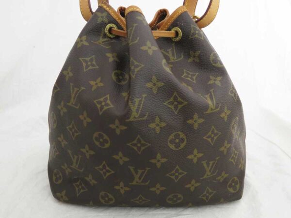 e52197a 2 Louis Vuitton Petit Noe Monogram Canvas Shoulder Bag Brown