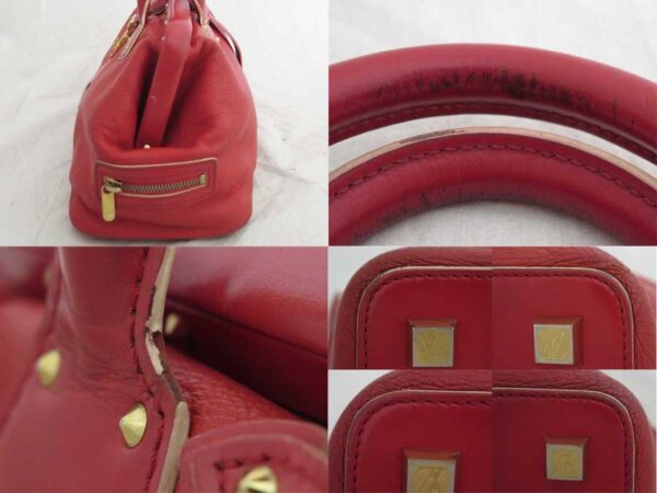 e52198a 4 Louis Vuitton Suhari Angénue PM Suhari Leather Handbag Red