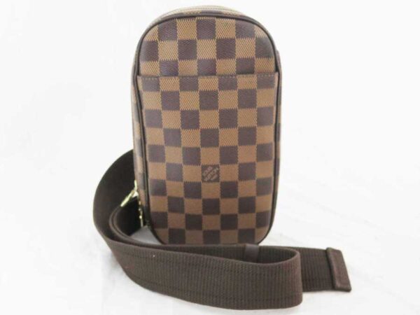 e52202a Louis Vuitton Pochette Ganju Damier Canvas Waist Bag Brown