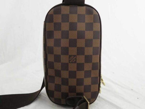 e52202a 1 Louis Vuitton Pochette Ganju Damier Canvas Waist Bag Brown