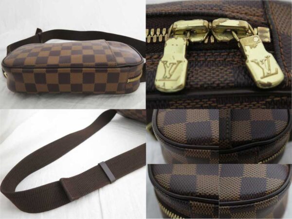 e52202a 4 Louis Vuitton Pochette Ganju Damier Canvas Waist Bag Brown