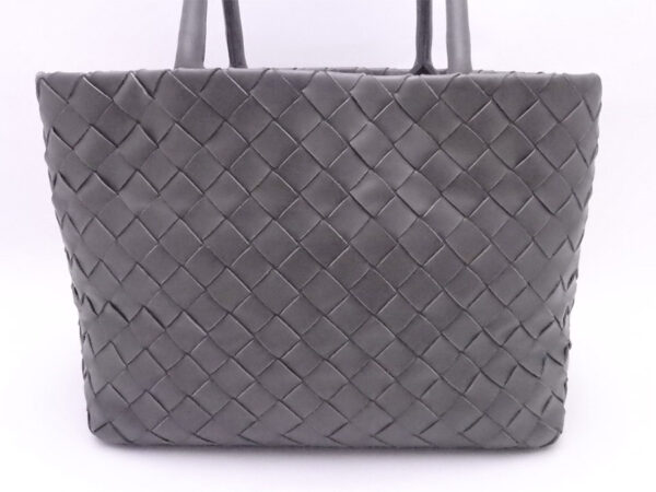 e52246f 2 Bottega Veneta Intrecciato Leather Tote Bag Gray