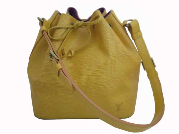 e52395a Louis Vuitton Petit Noe Epi Leather Shoulder Bag Yellow