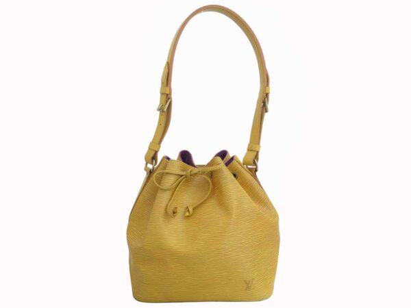 e52395a 1 Louis Vuitton Petit Noe Epi Leather Shoulder Bag Yellow