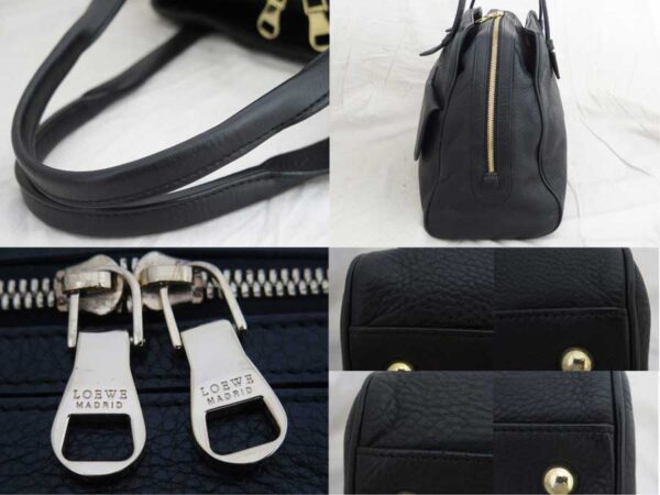 e52405a 4 Loewe Leather Shoulder Bag Black