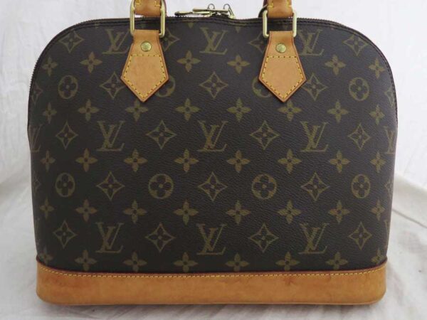 e52501a 1 Louis Vuitton Alma Monogram Canvas Handbag Brown