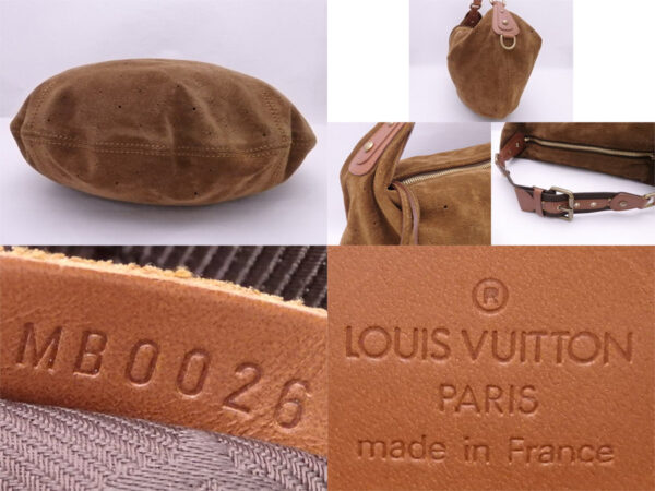 e52545f 4 Louis Vuitton Onata GM Monogram Suede Shoulder Bag Brown