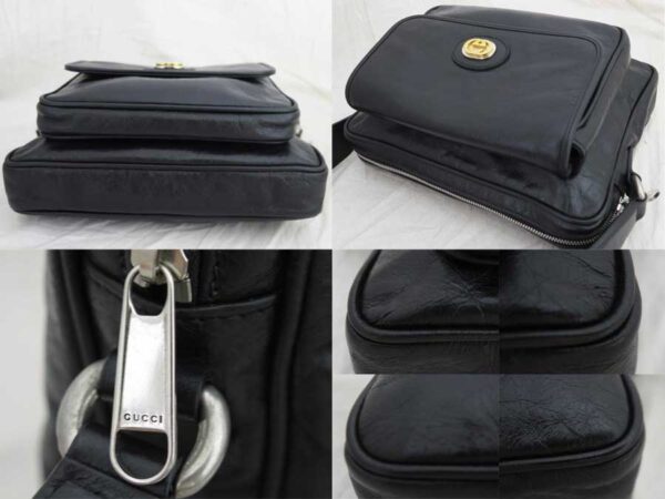 e52599a 4 Gucci GG Shoulder Bag Black Leather