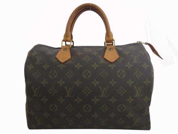 e52600a Louis Vuitton Speedy 30 Monogram Canvas Handbag Bag Brown