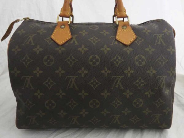 e52600a 1 Louis Vuitton Speedy 30 Monogram Canvas Handbag Bag Brown