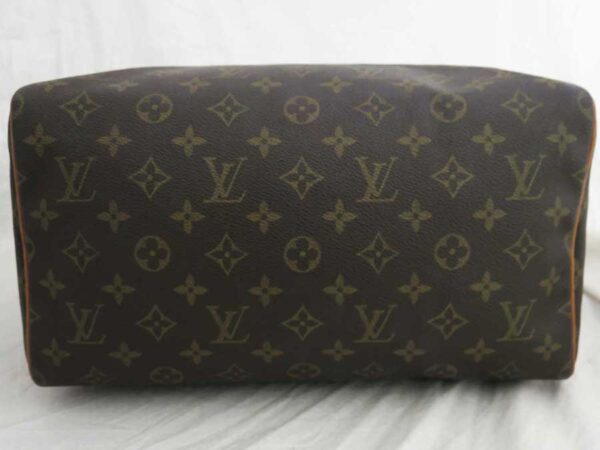 e52600a 2 Louis Vuitton Speedy 30 Monogram Canvas Handbag Bag Brown