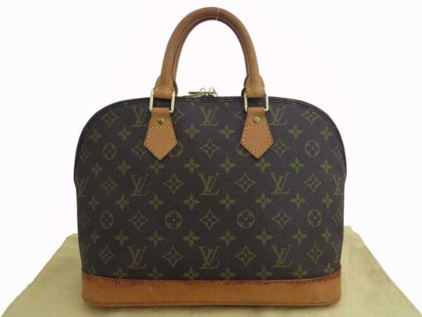 e52698a Louis Vuitton Alma Monogram Canvas Handbag Brown