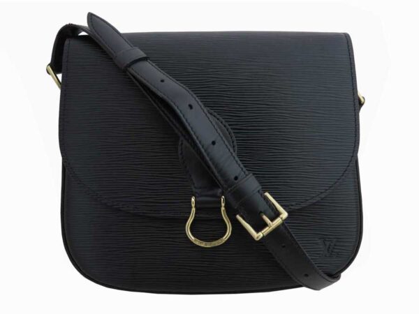 e52792g Louis Vuitton Saint Cloud Epi Leather Shoulder Bag Black