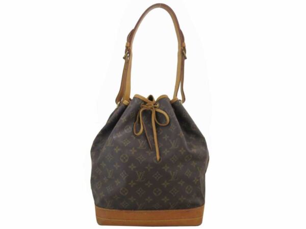 e52796a 1 Louis Vuitton Noe Monogram Canvas Shoulder Bag Brown