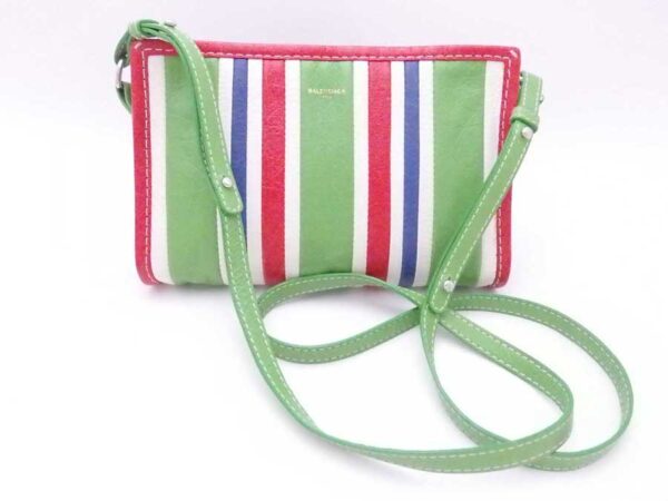 e52841f Balenciaga Bazaar Pochette Leather Crossbody Shoulder Bag Multicolor