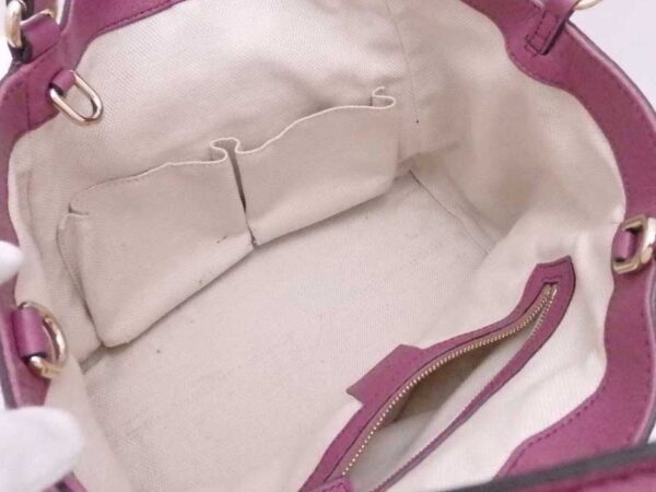 e52847g 3 Gucci Interlocking G Soho Tote Bag Purple Leather