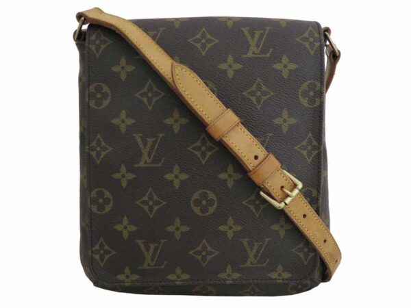 e52891i Louis Vuitton Musette Salsa Monogram Canvas Shoulder Bag Brown