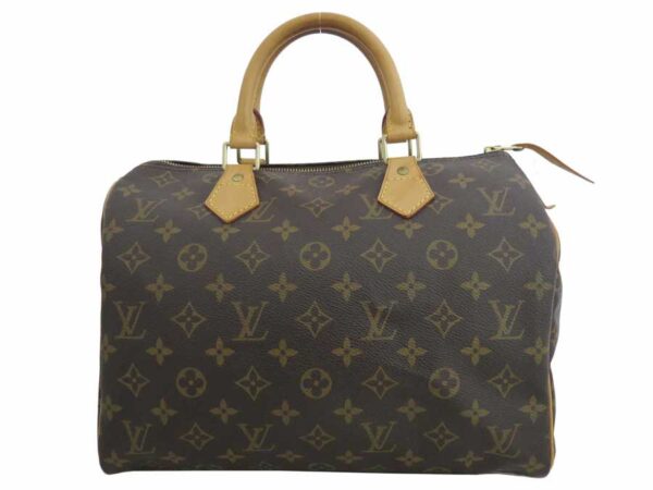 e52894a Louis Vuitton Speedy 30 Monogram Canvas Handbag Bag Brown