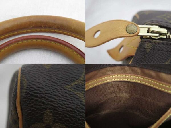 e52894a 4 Louis Vuitton Speedy 30 Monogram Canvas Handbag Bag Brown