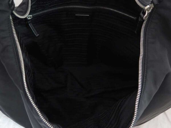 e52898g 3 Prada Shoulder Bag Nylon Leather Black